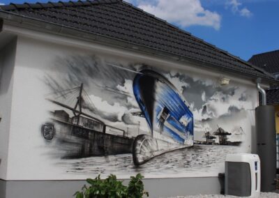 Graffiti Hauswand Kirchberg